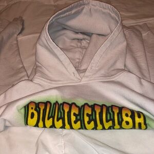 Billie Eilish White Hoodie 2019 tour, preowned